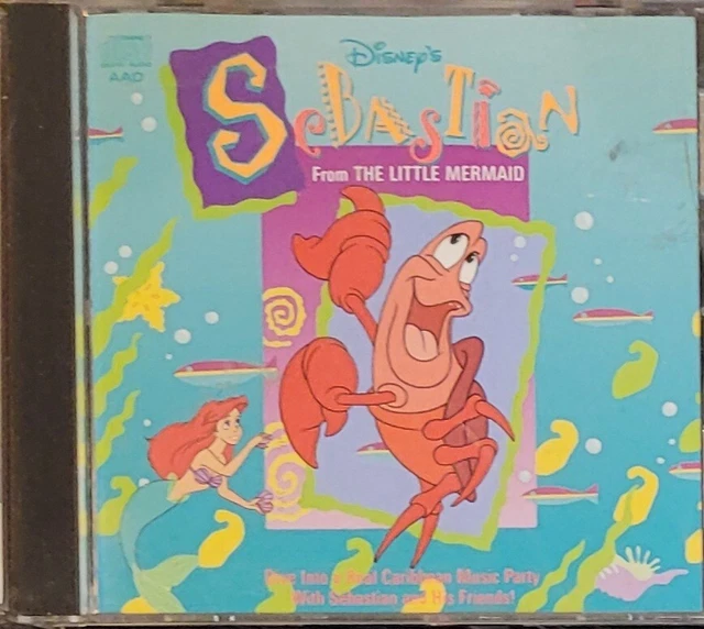 DISNEY’S SEBASTIAN FROM the Little Mermaid CD 1989 Used, Plays Great