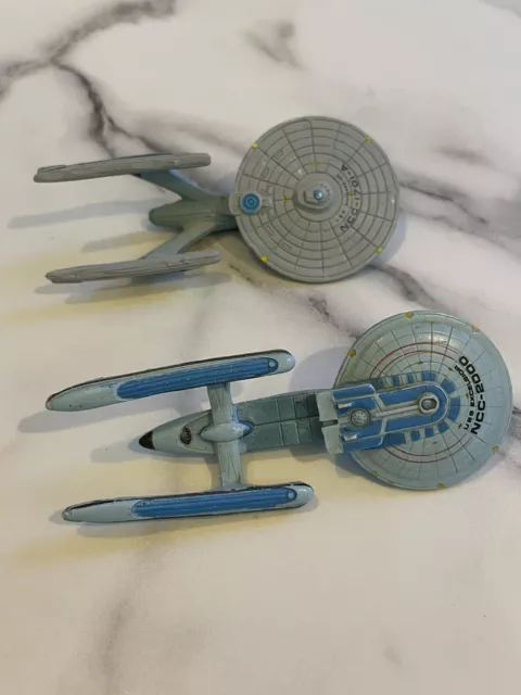 Star trek micro machines  enterprise A ncc-1701-A And Excelsior