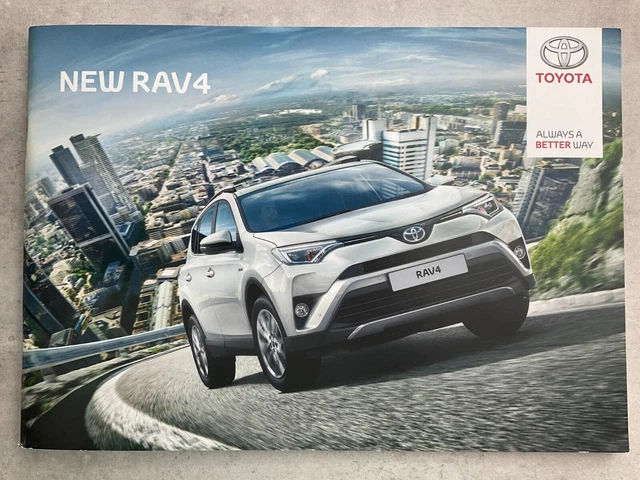 TOYOTA RAV4 UK Market Car Sales Brochure - September 2016 £8.99 ...