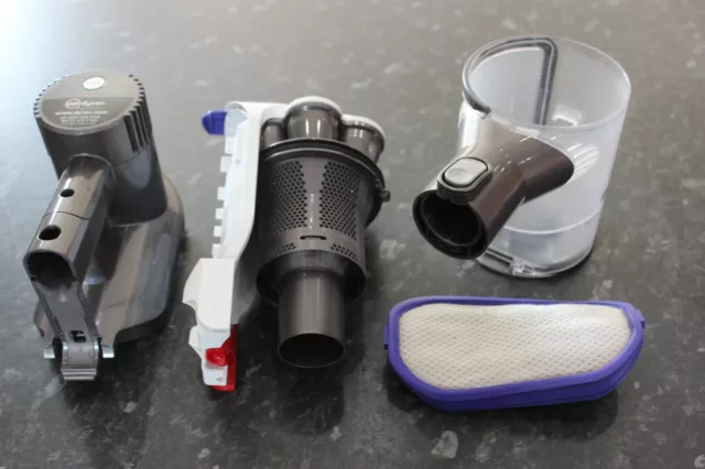 (32) Genuine Dyson DC44 Spare Parts: Motor, Bin, Wand, Cyclone, Tools Filter Etc