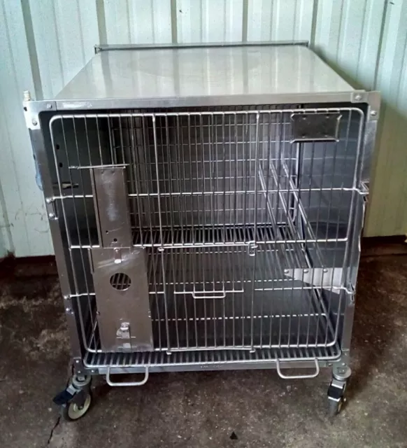 Shor-Line KCMO KC.MO Stainless Steel Dog Cat Animal Veterinary Shelter Cages