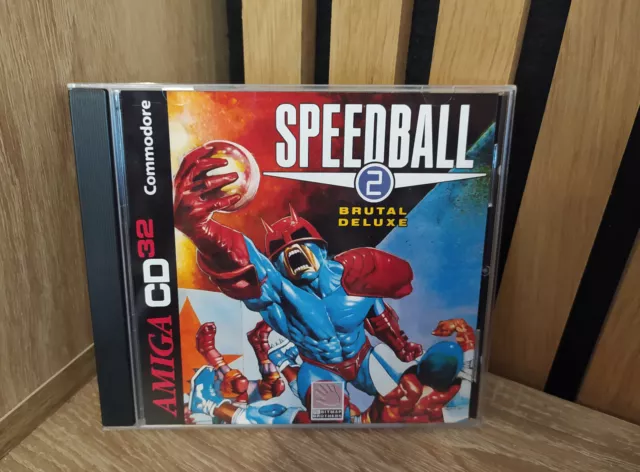 Speedball 2 Amiga CD32 -  Repro Boitier et disque Commodore Amiga CD 32