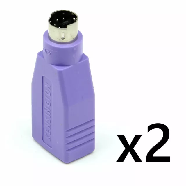 2 pcs USB PS/2 Male to USB Female Converter Adapter For MOUSE & KEYBOARD PS2