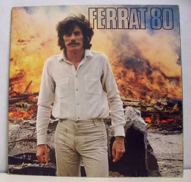 33 tours Jean FERRAT Vinyle LP 12 Titres FERRAT 80 - 1980 Disque TEMEY 598 014