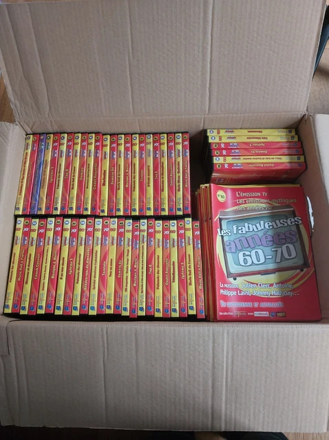 80 DVD - LES FABULEUSES ANNÉES 60-70  + 80 fascicules