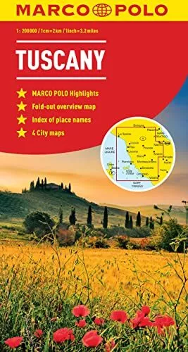 Tuscany Marco Polo Map (Marco Polo Maps) by Marco Polo Sheet map, folded Book