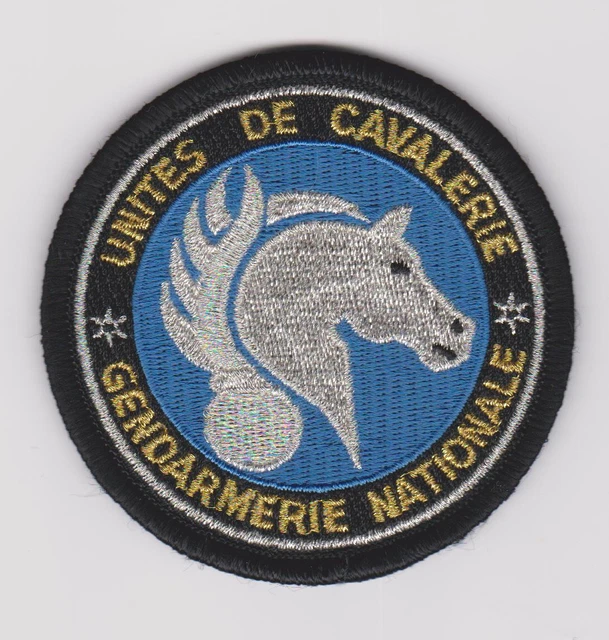 Copytec Patch 'Unites De Cavalerie Gendarmerie Nationale' | 75 Mm, Mit Klettrückseite | Für Uniformen & Jacken
