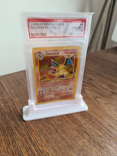 PSA 8 Charizard 4/102 Base Set Pokemon Card Holo Near Mint
