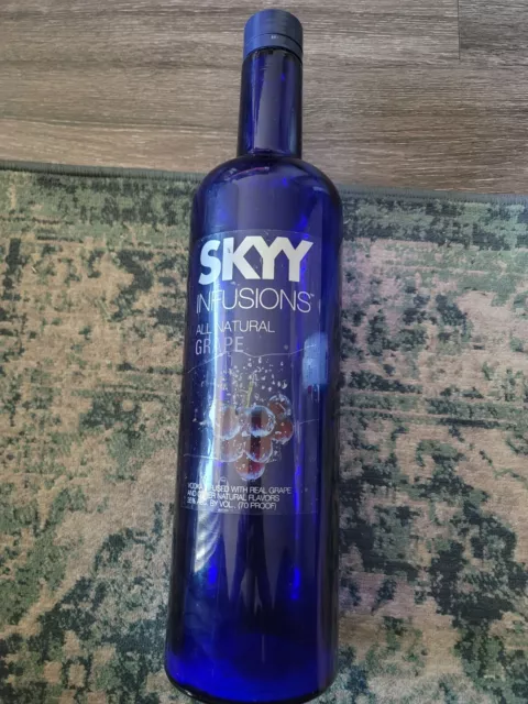 Skyy Vodka Water Bottle Electric Blue h2 go solus 24oz Stainless Steel NOS