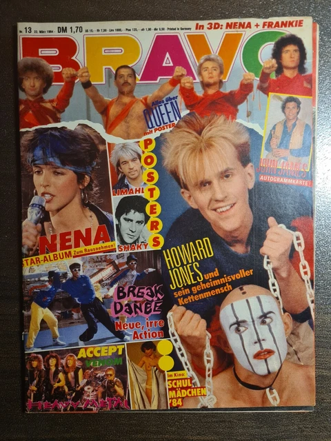 BRAVO 13/1984 Heft Komplett - Queen, Nena, Alphaville, Michael Jackson - Top!