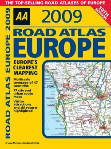 AA Road Atlas Europe (AA Atlases and Maps) by AA Publishing Spiral bound Book