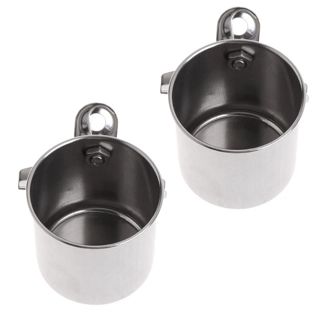 2 Pcs Bird Feeder Bird Dishes Cage Small Bird Feeder Tray Container