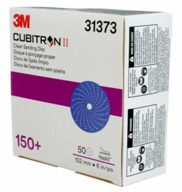 3M 31373 Cubitron II Hookit Clean Sanding Abrasive Disc, 6", 150+ grade, 50 Pc