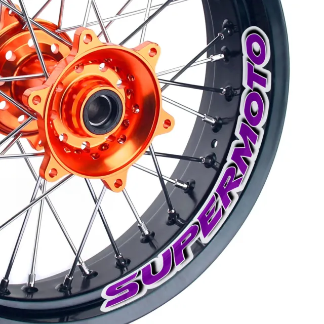 Supermoto 17'' Wheel Rim Decal Sticker For Honda CRF150 CRF250L CRF250R CRF250X