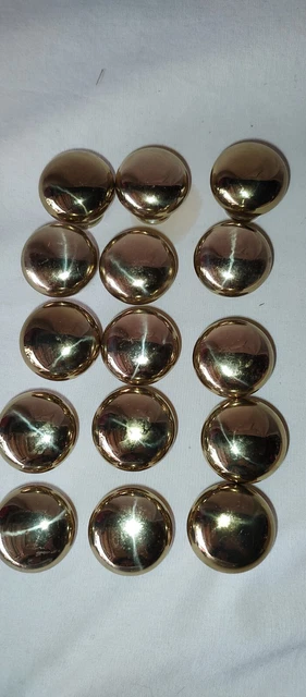 Lot Of 15 Brass Cabinet Knobs Drawer Pulls Vintage  Bk02