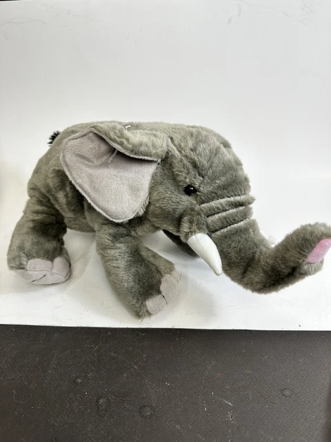 WILD REPUBLIC WWF Adoption Gray Elephant 2016 Plush Stuffed Animal 8.5
