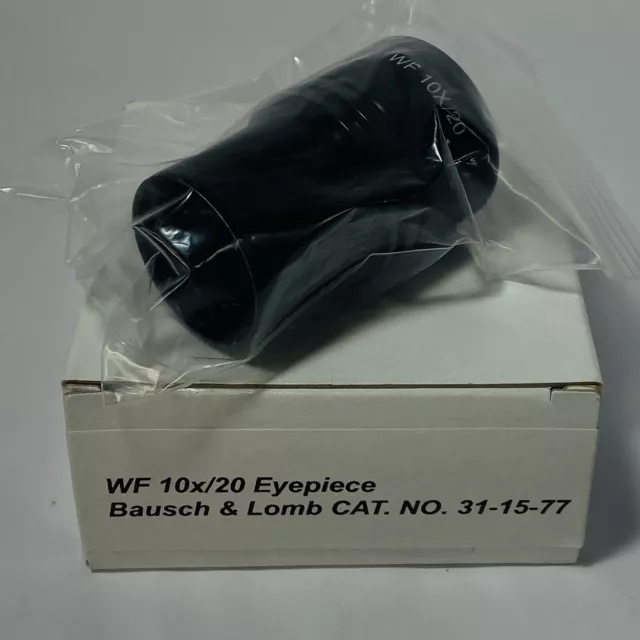 WF 10x/20 Microscope Eyepiece Bausch & Lomb CAT. NO. 31-15-77 WIDE FIELD