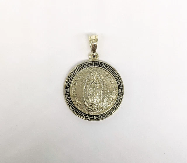 Gold Plated My Lady Virgin Mary Pendant Oro Laminado Virgen de Guadalupe Medalla