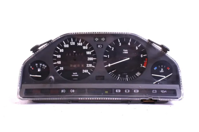 Tachometer 3er BMW E30 Kombiinstrument Tacho VDO 88311109 mit Borduhr #Mängel