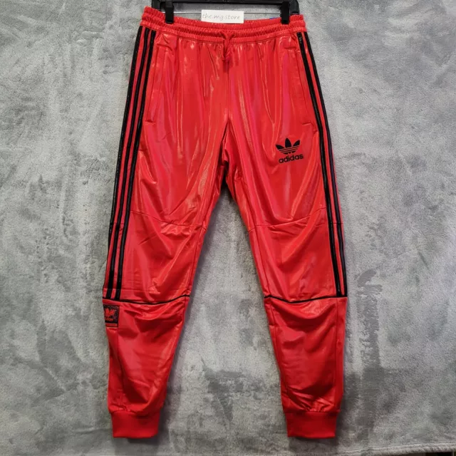 Adidas Originals Chile 20 Trefoil Red Track Jogger Pants Size Medium New W/Tags