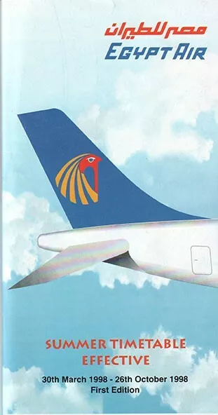 EgyptAir timetable 1998/03/30