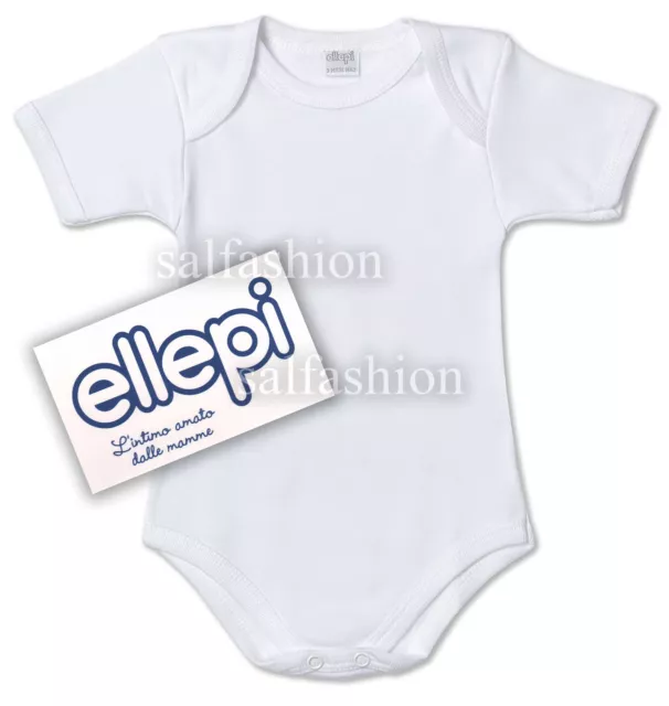 BODY BODINO INTIMO NEONATO BAMBINO 100% COTONE MEZZA MANICA Ellepi AF802