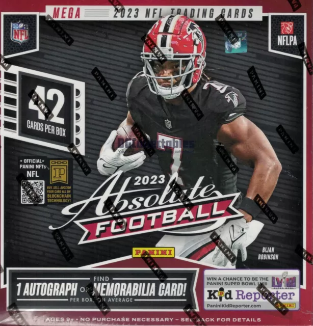 2023 Panini Absolute Nfl Football Factory Sealed 42-Card Mega Box New In Stock!!