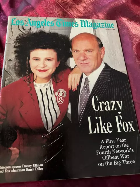 LOS ANGELES TIMES MAGAZINE - April 17, 1988 TRACEY ULLMAN and BARRY DILLER FOX