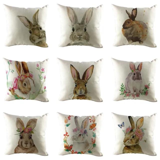 Easter Sofa Covers Bed Home Decoration Festival Rabbit Pillow Case Cushion Cover