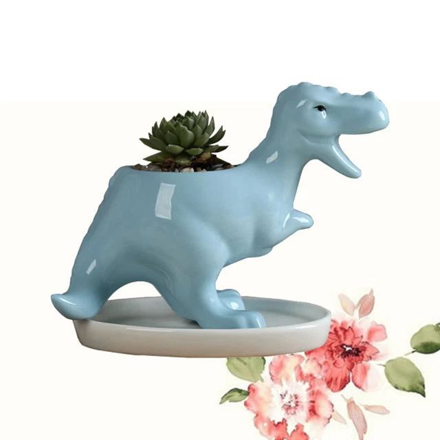 Keramik Blumentopf Pflanzer Bonsai Pot Pflanzer Blumentopf mit Tray Home Office