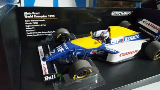 180930002 WILLIAMS RENAULT FW15C A. PROST WORLD CHAMPION 1993 1:18 Minichamps