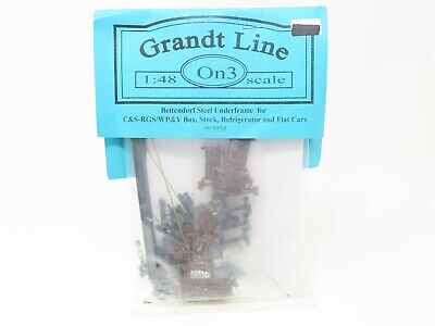 On3 Scale Grandt Line #93058 Bettendorf Steel Underframe for C&S-RGS/WP&Y Cars