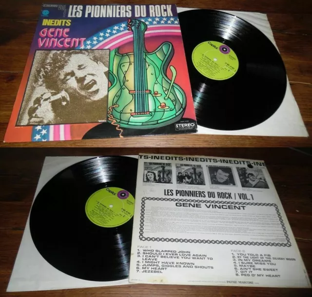 GENE VINCENT - Inedits LP French Press Les Pionniers Du Rock Capitol