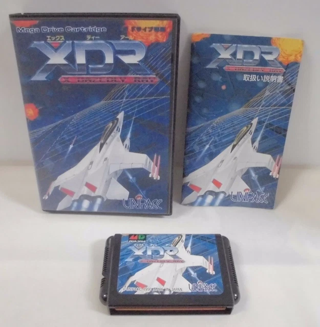 Jeu Vidéo XDR Pour Sega Megadrive (version Japonaise) - Bon état, Boîtier Et Instructions Inclus, Rétro Gaming