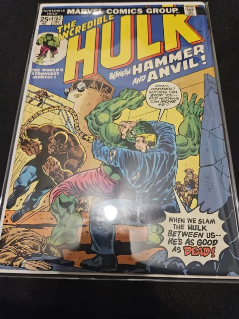 The Incredible Hulk #182 🔑  3rd App Wolverine 1st App Hammer Anvil Marvel Comic