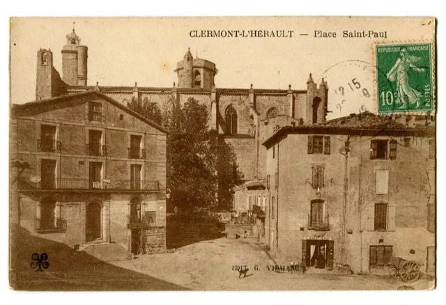 CPA 34 Herault Clermont-l'Hérault Place Saint-Paul