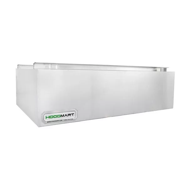 HoodMart 6' x 48" Type 2 Commercial Kitchen Heat and Fume Hood