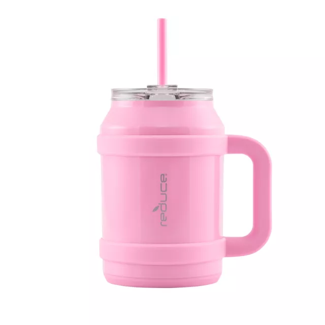 Vacuum Insulated Stainless Steel Cold1 Desk Tumbler with  Lid and Straw,  50 oz.