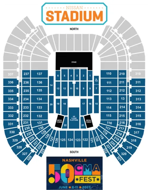 CMA Fan Fest 2024 2 Floor Seats