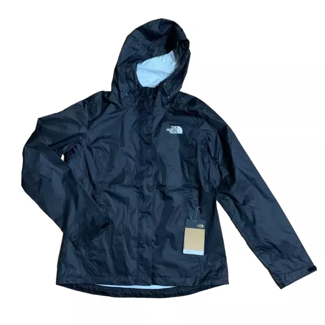 NEW Women's The North Face Venture 2 Waterproof Dryvent Hooded Rain Jacket Black