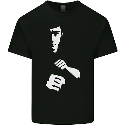 Silhouette Arti Marziali MMA Jeet Kune Do Da Uomo Cotone T-Shirt Tee Top