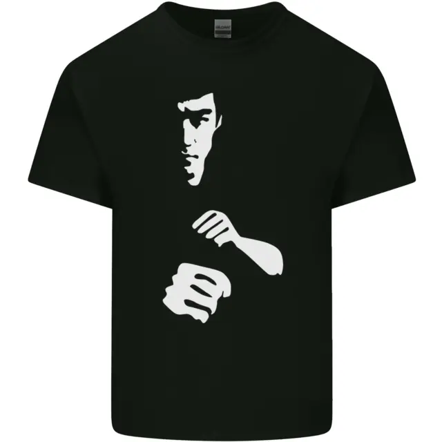 T-shirt top in cotone silhouette arti marziali MMA Jeet Kune Do