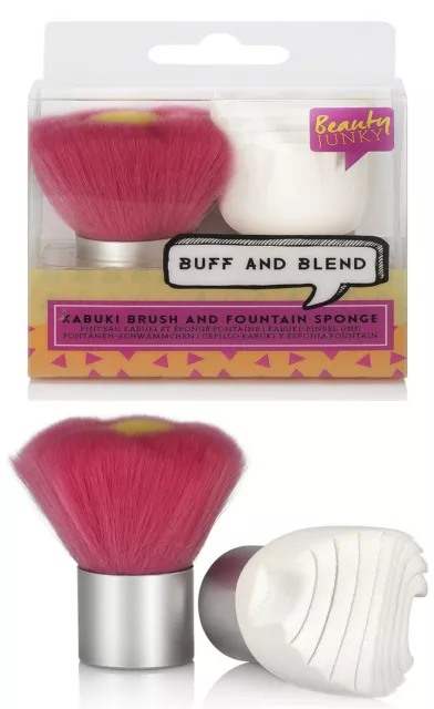 Kabuki Pinsel und Fundament Schwamm Set - npw Beauty Junky Geschenkset