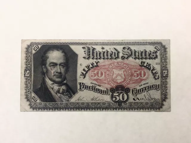 ~ Us Fractional Currency 50 Cents Fifth 5Th Issue - Crawford - Fr 1381