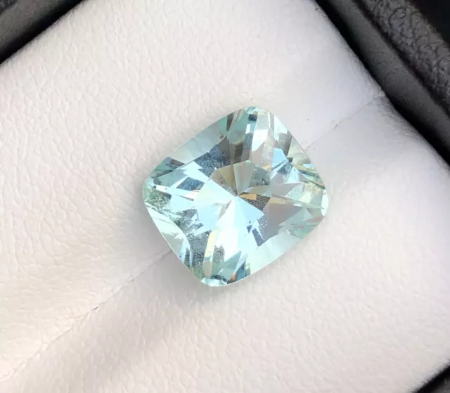 4.13 cts Natural Cut Emerald Fancy Shape well cut Aquamarine loose Gemstone from