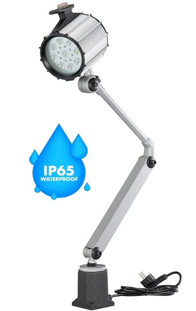 Lampada A Led Per Macchine Utensili Snodabile 230V Tornio Fresa Trapano Snodata