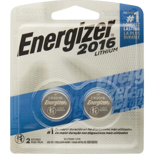 Energizer 2016 Lithium Coin Cell Battery (2-Pack) 2016BP-2 Energizer 2016BP-2