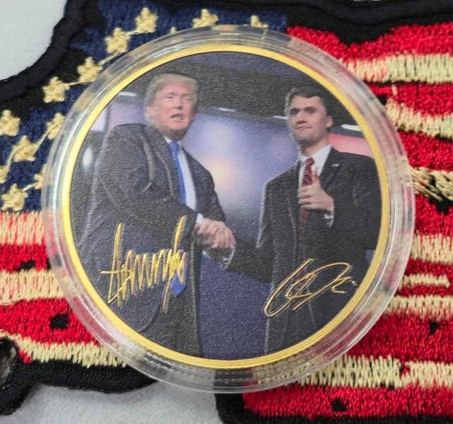 CHARLIE KIRK GOLD Coin US President Donald Trump Turning Point USA 