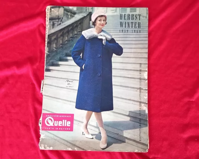 QUELLE Katalog Herbst / Winter 1959 / 1960 - vintage Versandhauskatalog #95b