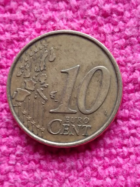 Dos monedas de España una de 50cents de Grecia y una de Francia de 10 cents 3